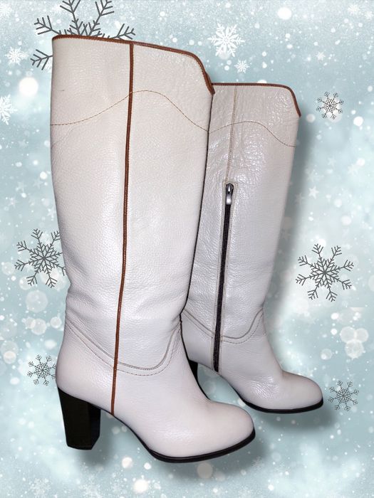 Чоботи шкіряні, натуральні 40 р.