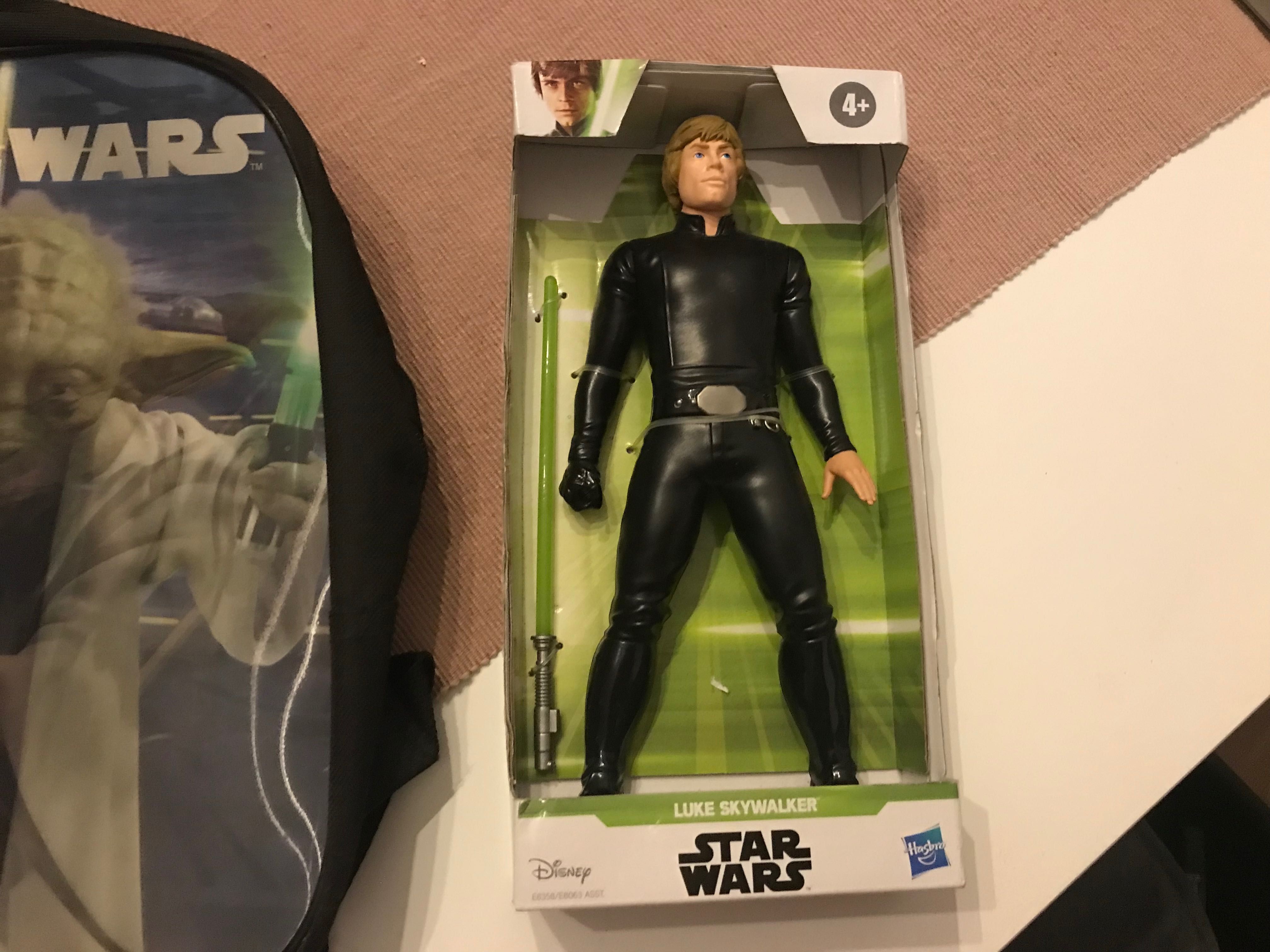 Figurka Star wars luke skywalker i plecak 3D yoda