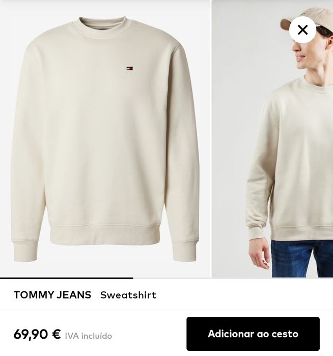Sweatshirt Tommy Hilfiger bege S
