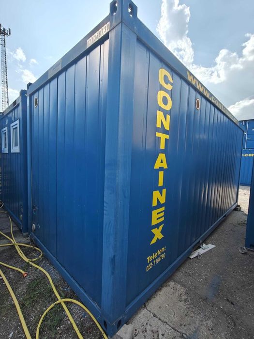 Kontener biurowo sanitarny 20 stopowy, WC, PRYSZNIC, Transport HDS