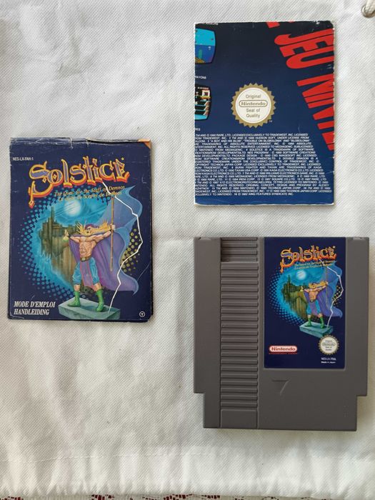 Solstice [NES, 1991] Loose With Nintendo Cover & Manual & Poster