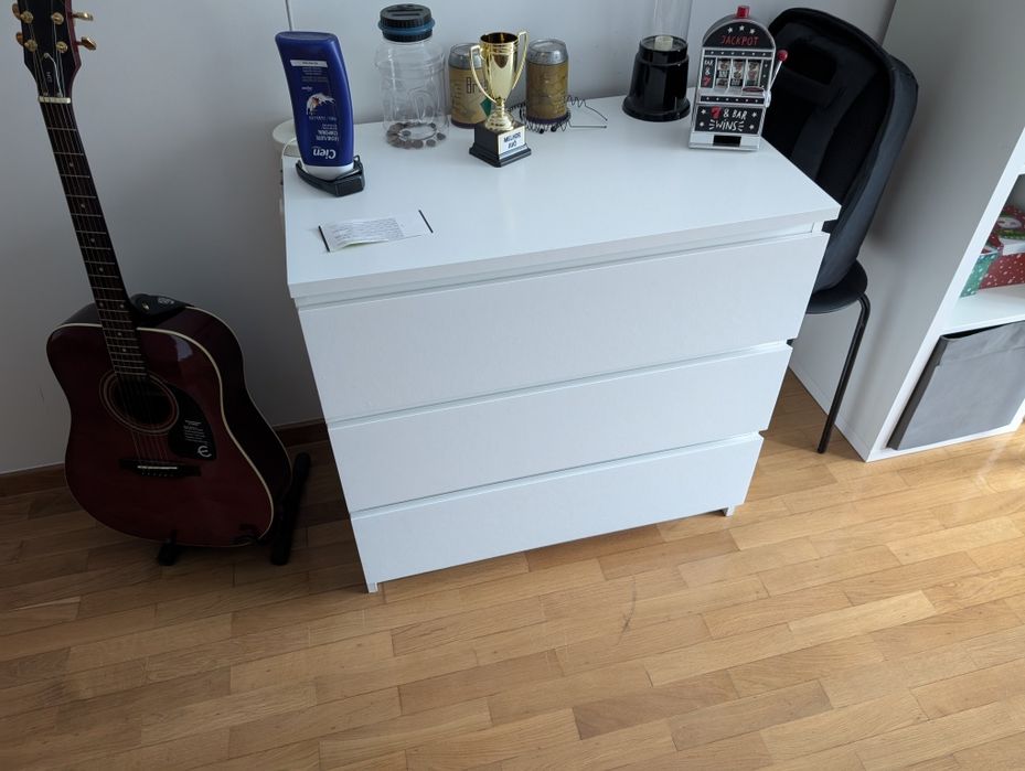 CÔMODA Branca 3 Gavetas