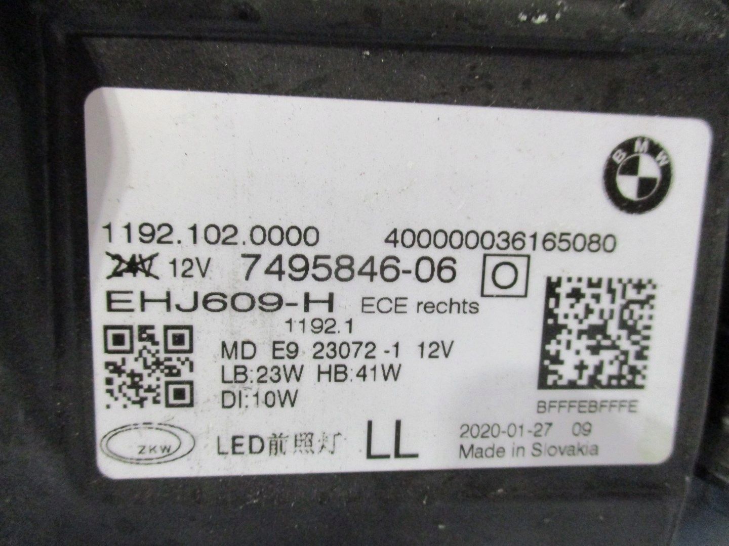 LAMPA FULL LED BMW 4 G22 COUPE 7495846 7495845