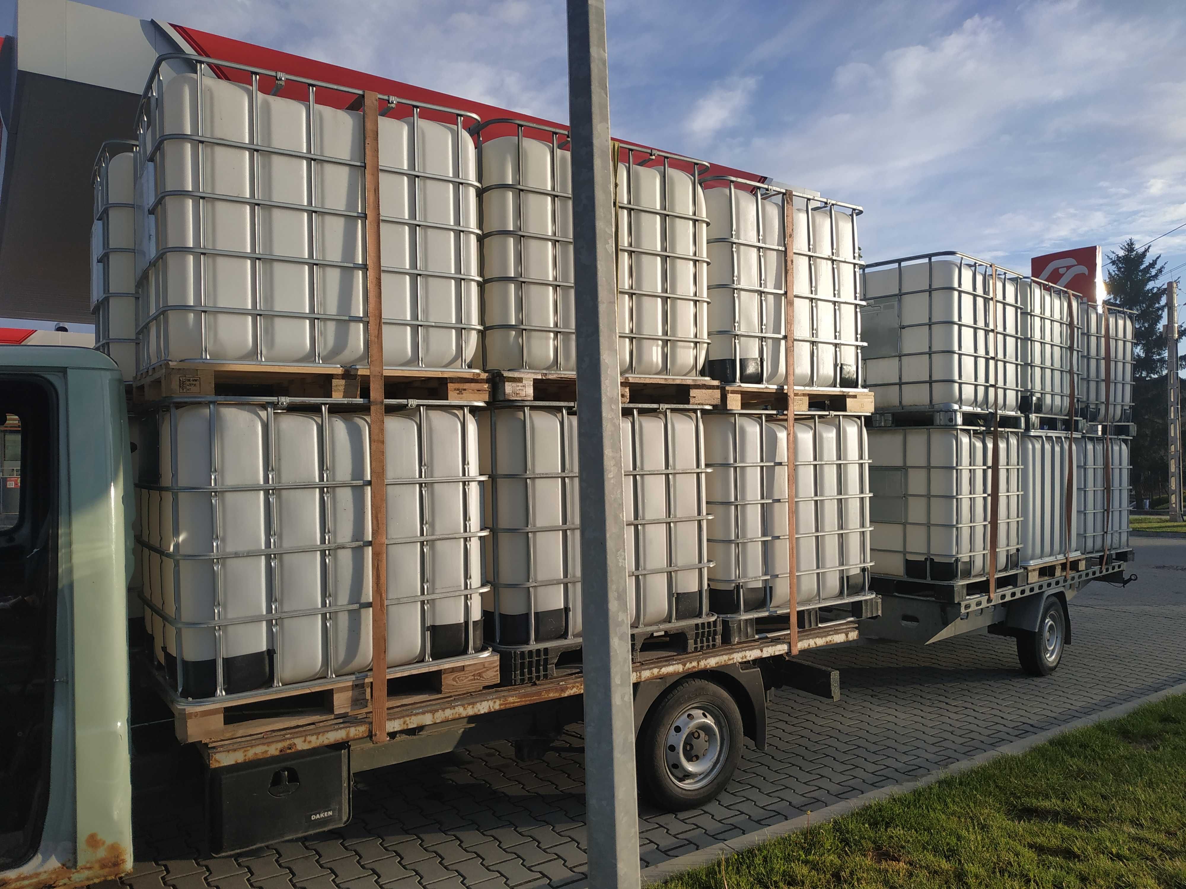 Beczką 1000l na wodę tam paliwo, Basen mauzer. Transport