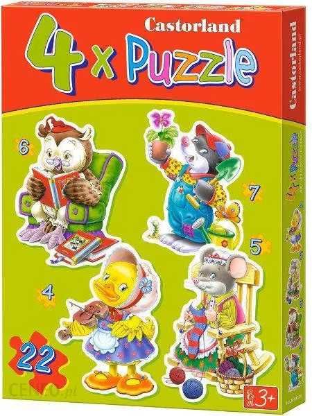 4x puzzle castorland dla dzieci
