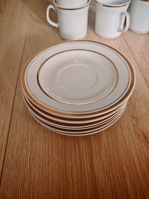 Porcelanowa zastawa serwis do kawa/herbata Włocławek PRL