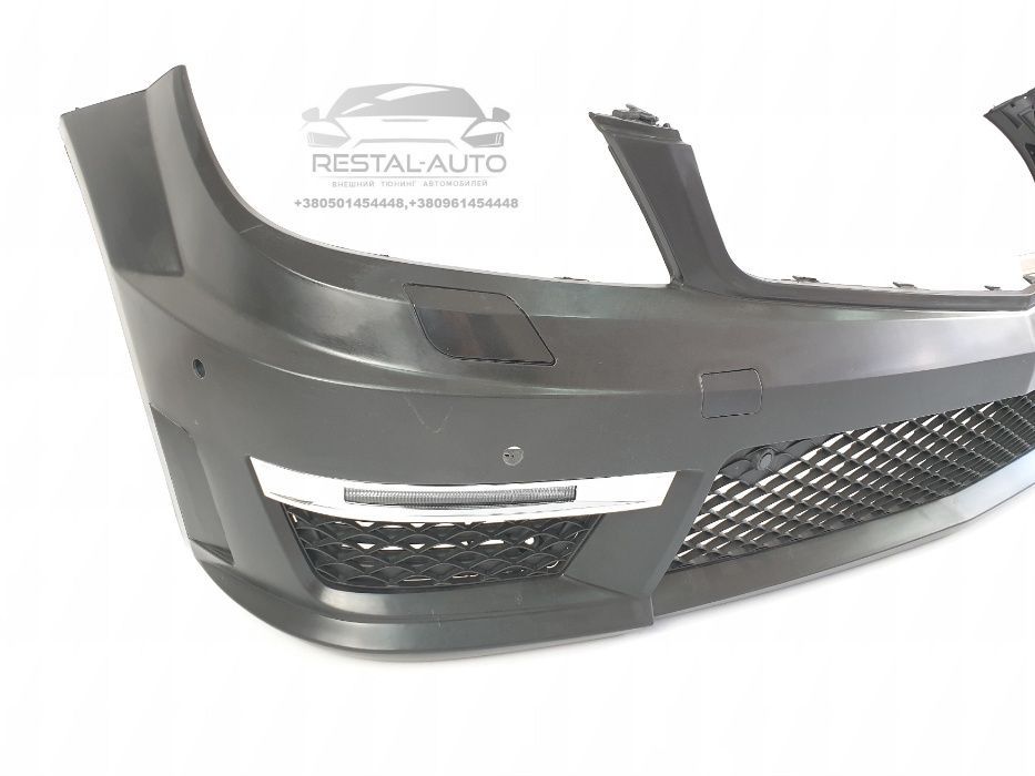 Обвес amg на мерседес C w204 11-13г C63 AMG Бампер решетка W204
