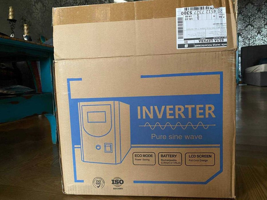 Инвертор Techfine HB0512 UPS 500VA 12v/230v 400w + аккумулятор