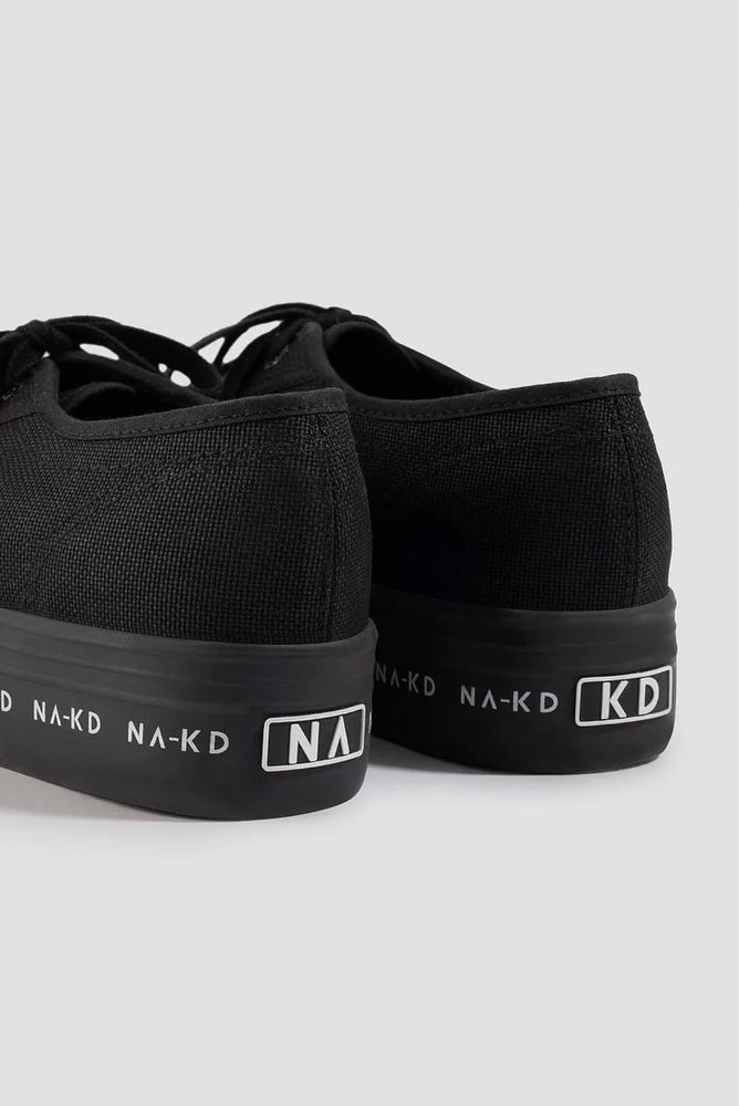 Trampki Na-kd x Superga na platformie czarne 41 logo
