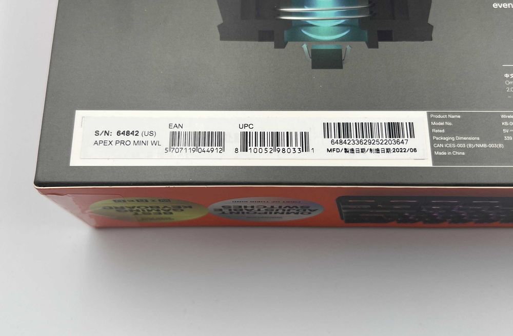 Klawiatura Mechaniczna STEELSERIES Apex Pro Mini US Czarna