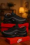 Чоловічі кросівки Nike Air Max 97 чорні з сірою вставкою