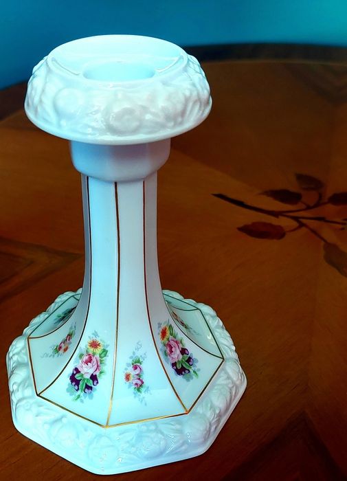 ROSENTHAL Biała Maria POESIE Świecznik Porcelana kandelabr gratis
