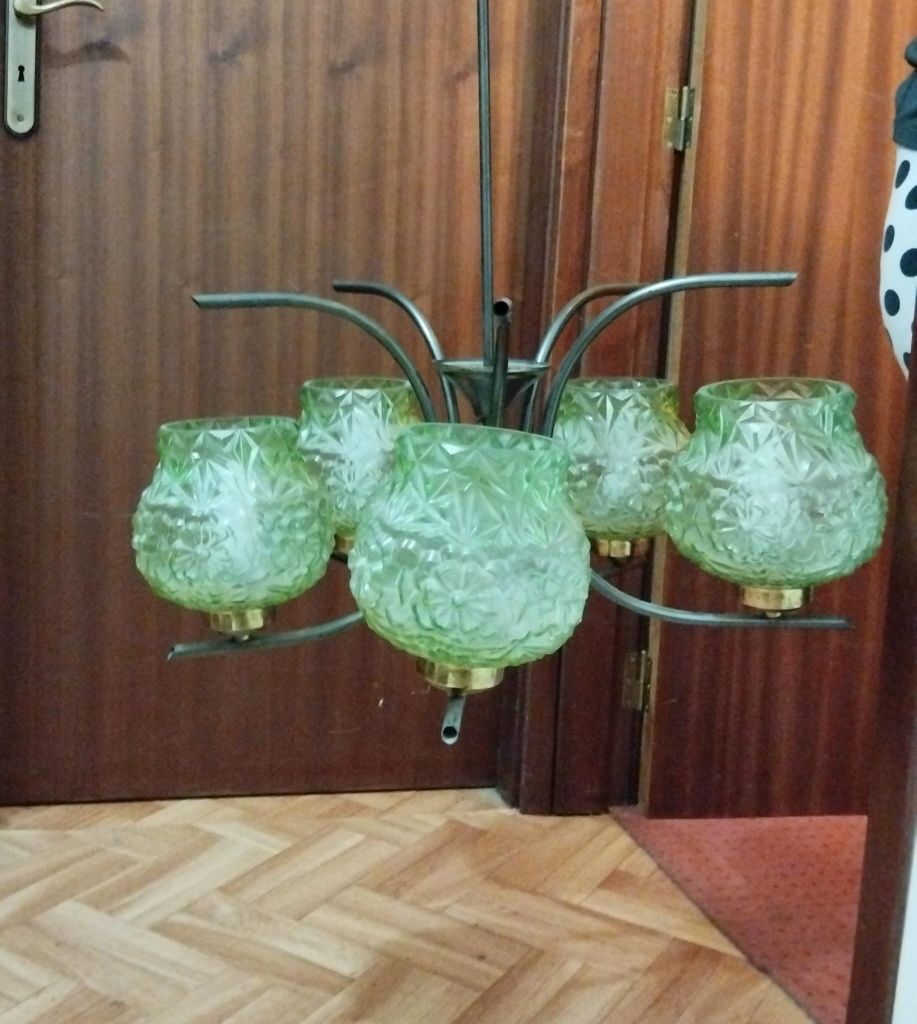 Candeeiro com 5 focos para lampadas