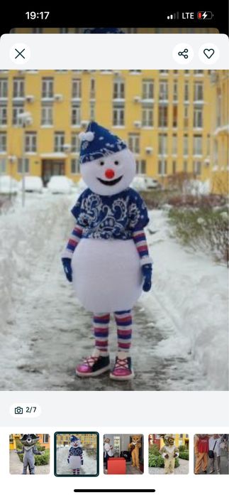 Оренда ростових ляльок/ростовые куклы/аниматоры/ростовые костюмы