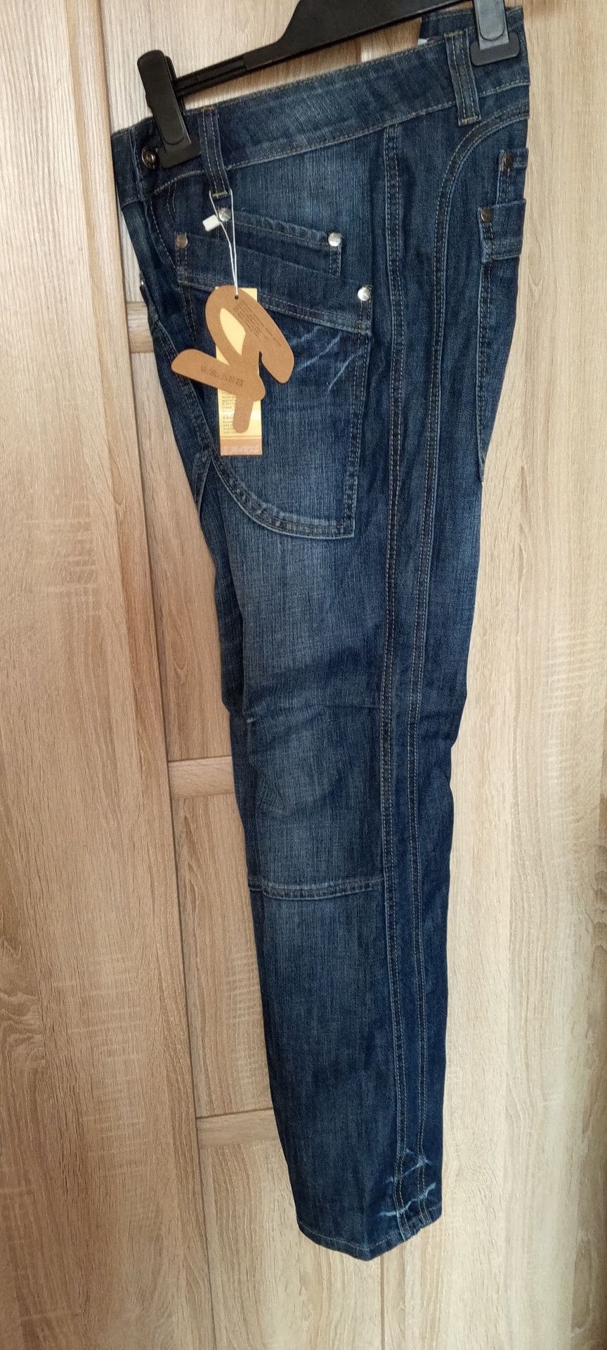 Biodrówki jeans y2k nowe z metkami S M