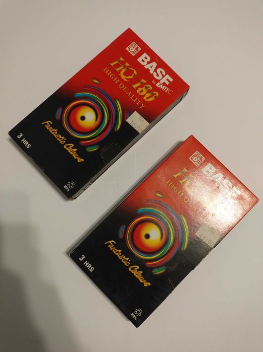 Kaseta VHS Zestaw Komplet 12szt. 12x TDK JVC Kodak B&S BASK 180 240
