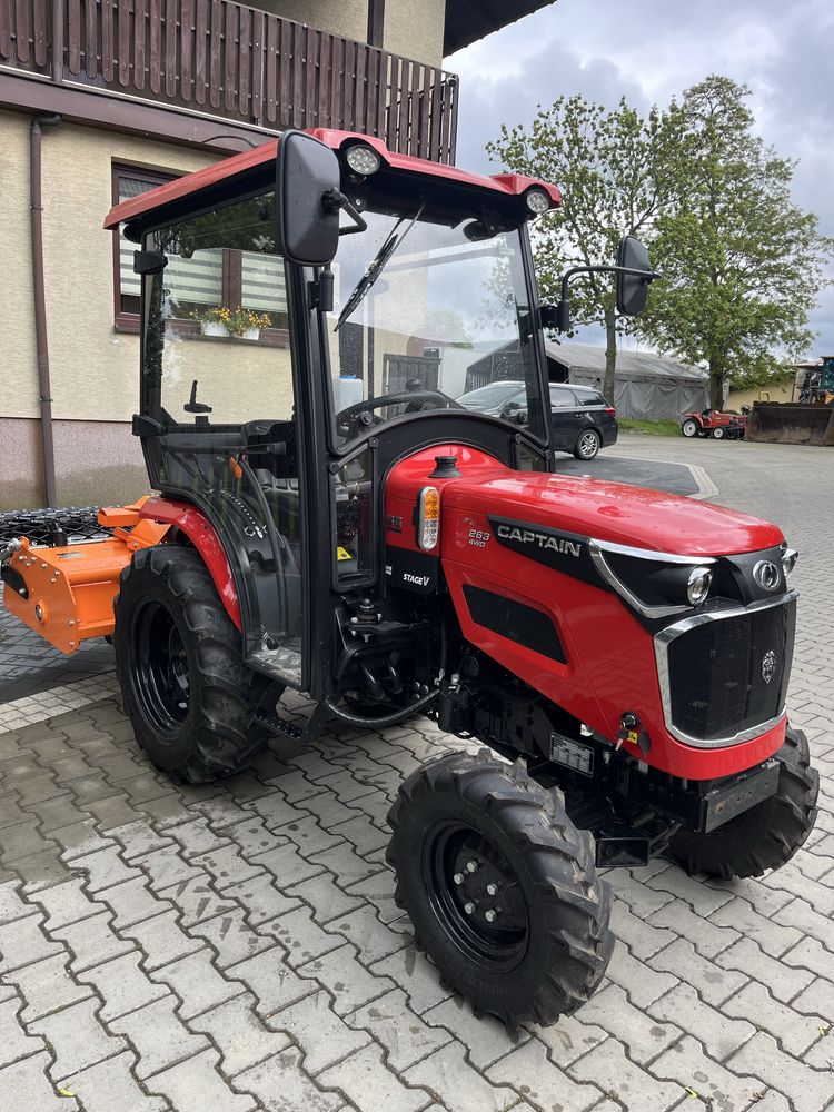 Traktorek z kabiną captain 263 homologacja nowy 4x4 silnik mitsubishi
