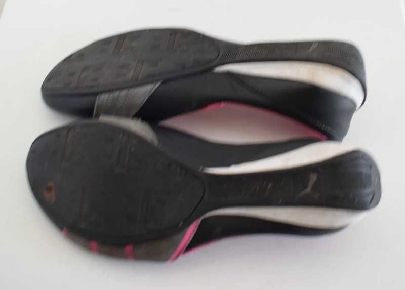Puma buty baleriny czarne skórzane 37 Espera damskie