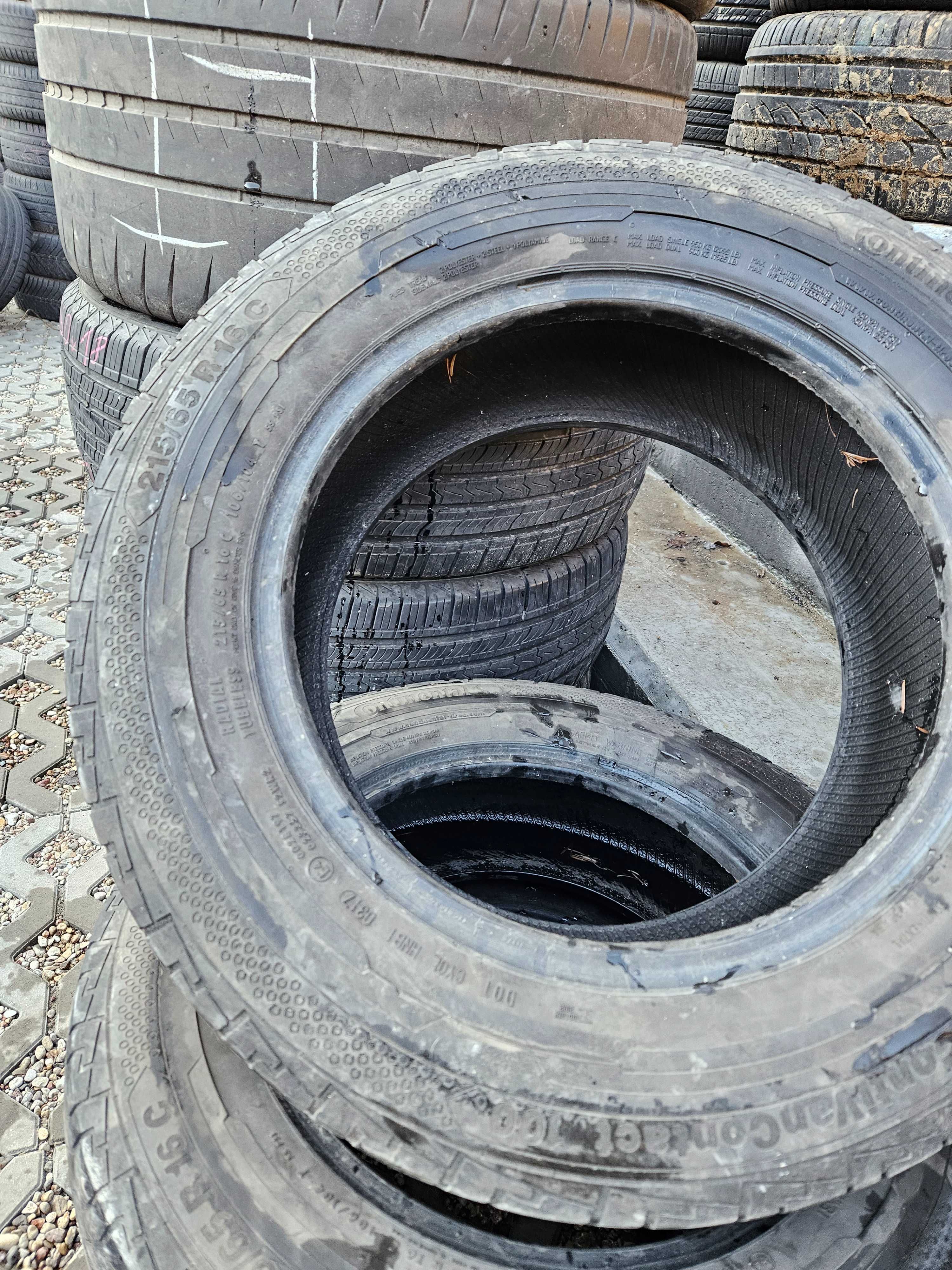 [4szt] Continental 215/65 r16c Letnie /// 6mm!!! MONTAŻ