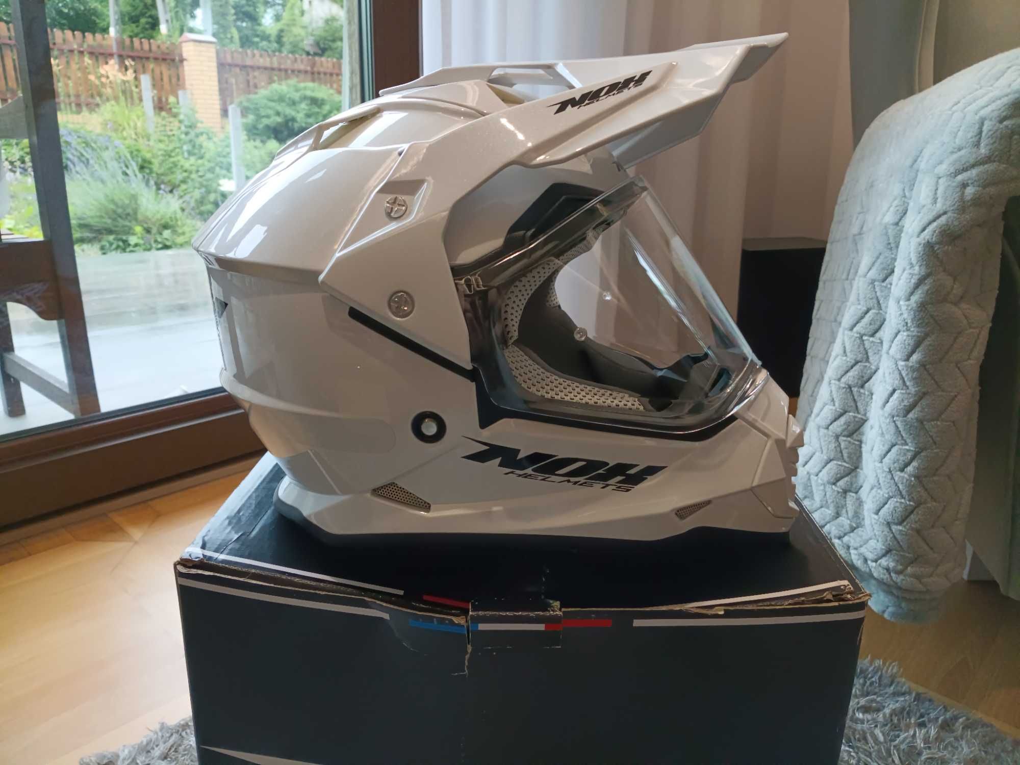 Kask motocyklowy NOX N321 biały