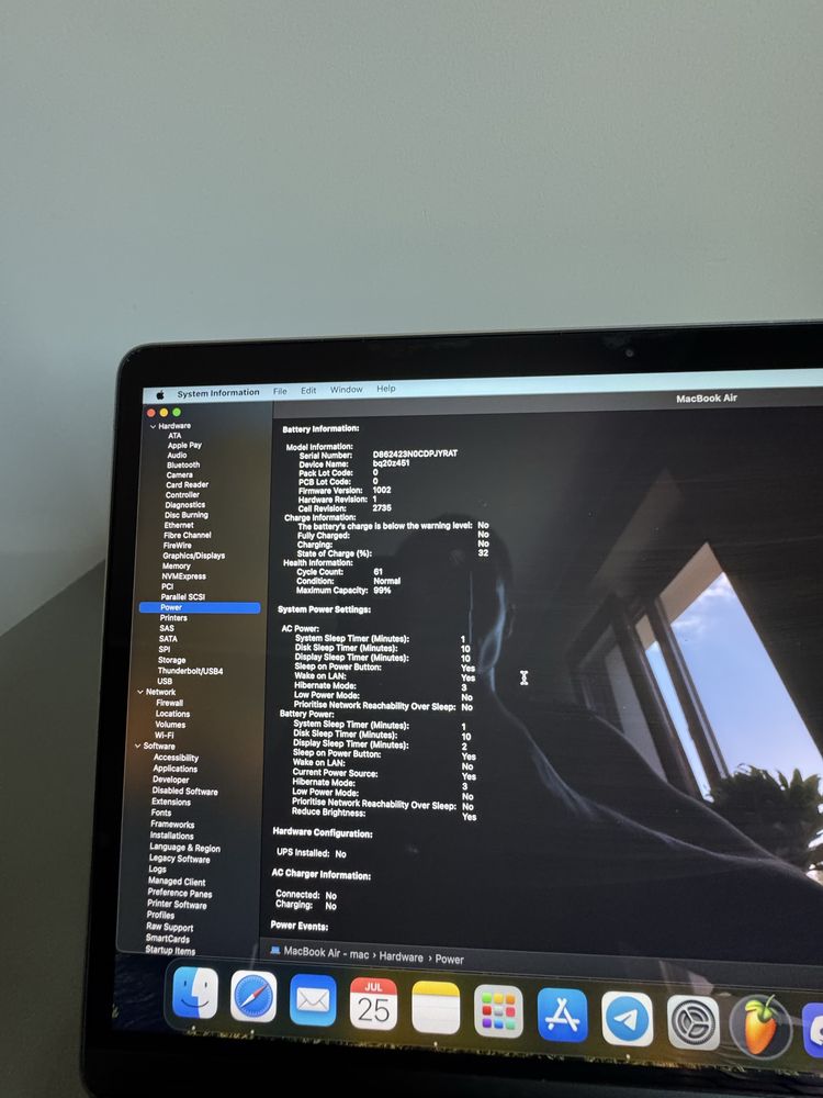 Macbook air m1 13” space gray