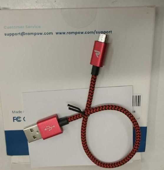 RAMPOW Cabo Micro Usb Vermelho