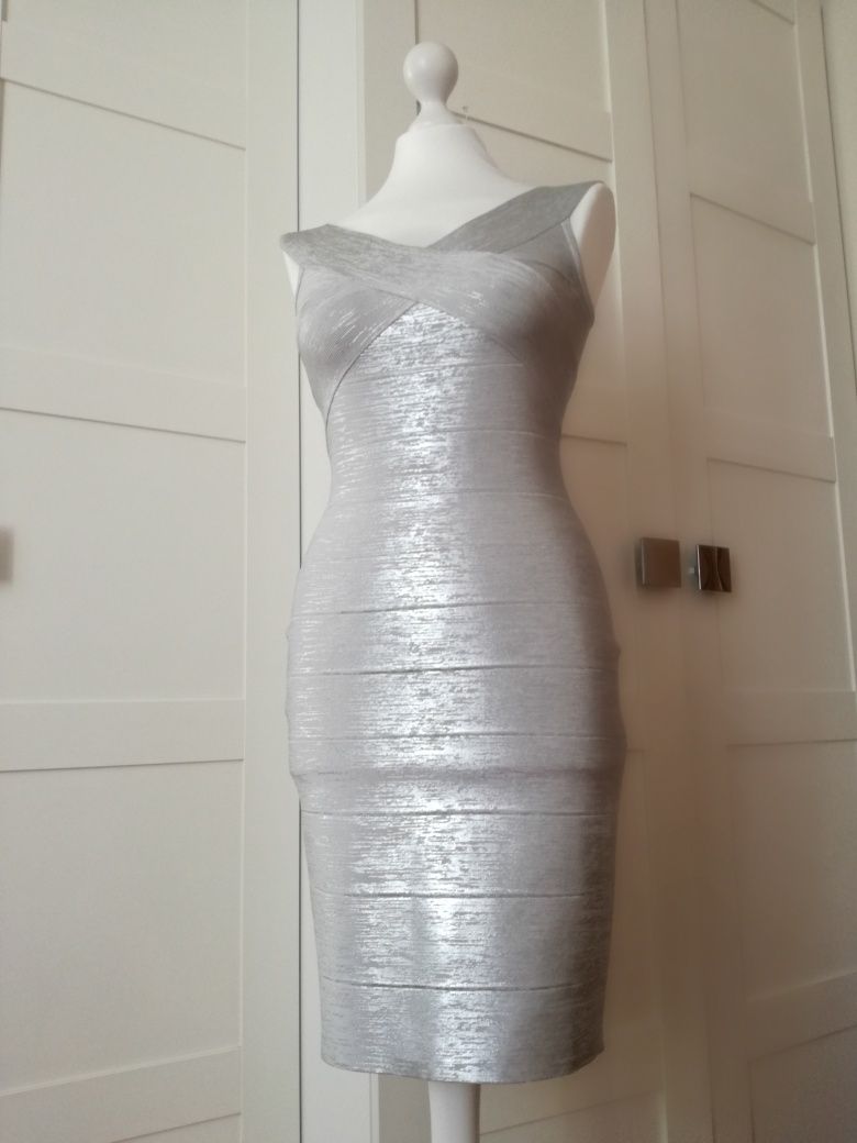 Herve Leger Paris Sukienka bandażowa M nowość oryginał nowa Paris Hilt
