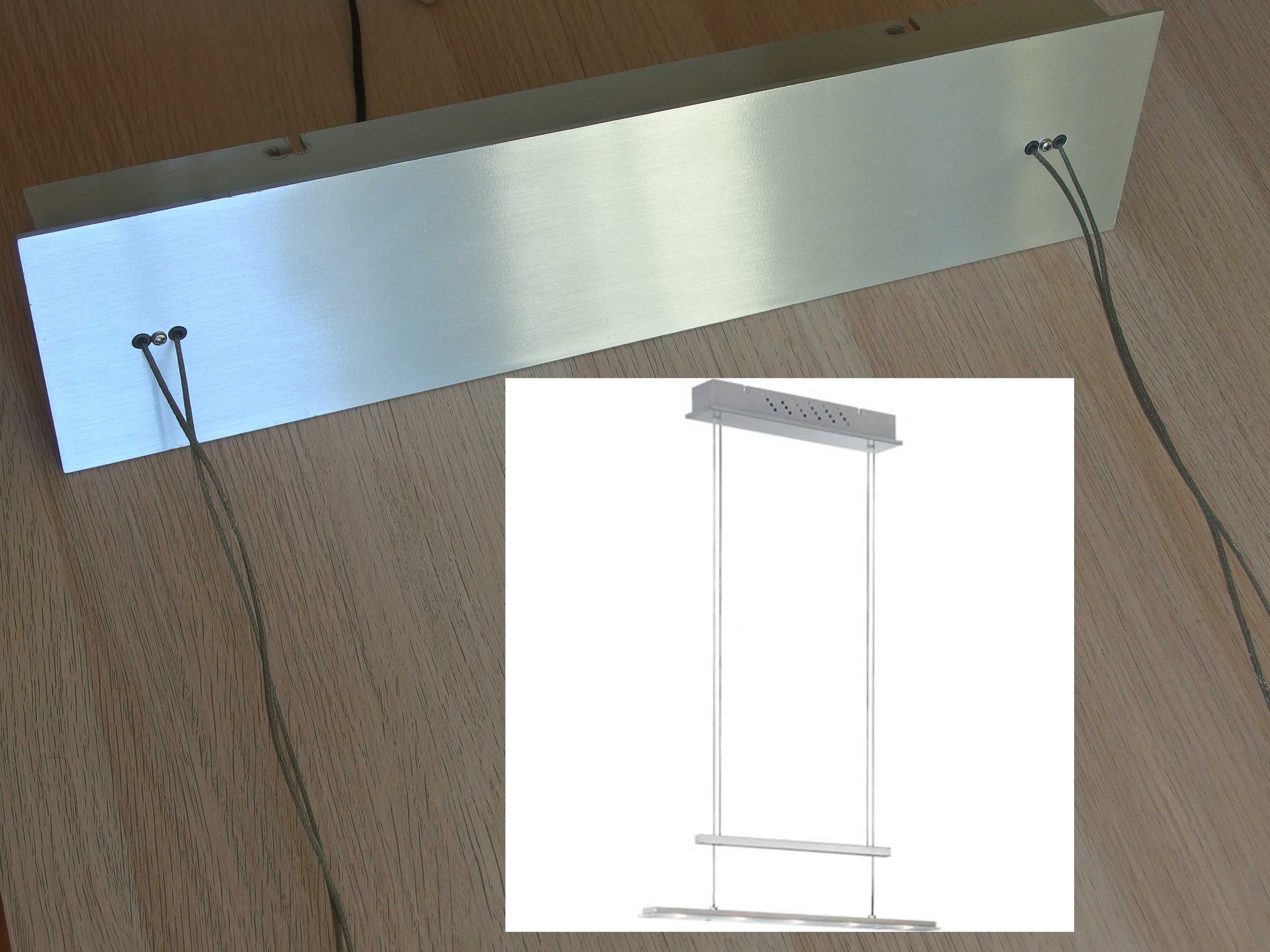 Paul Neuhaus LED kuchenna lampa wisząca nad stół jadalnia aluminium