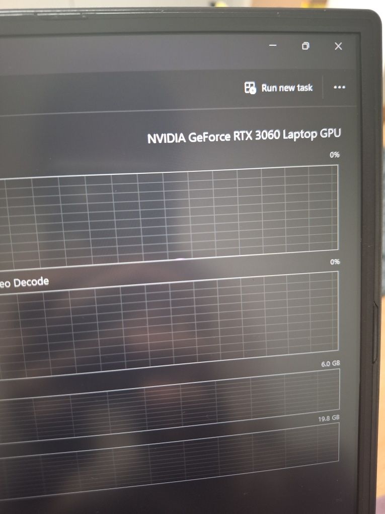 Portátil Asus TUF Dash F15 RTX 3060 i7 40GB RAM 512 SSD
