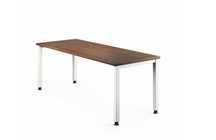 Wyprzedaż magazynu - biurko z przepustem na kable, wym. 1400x800 mm