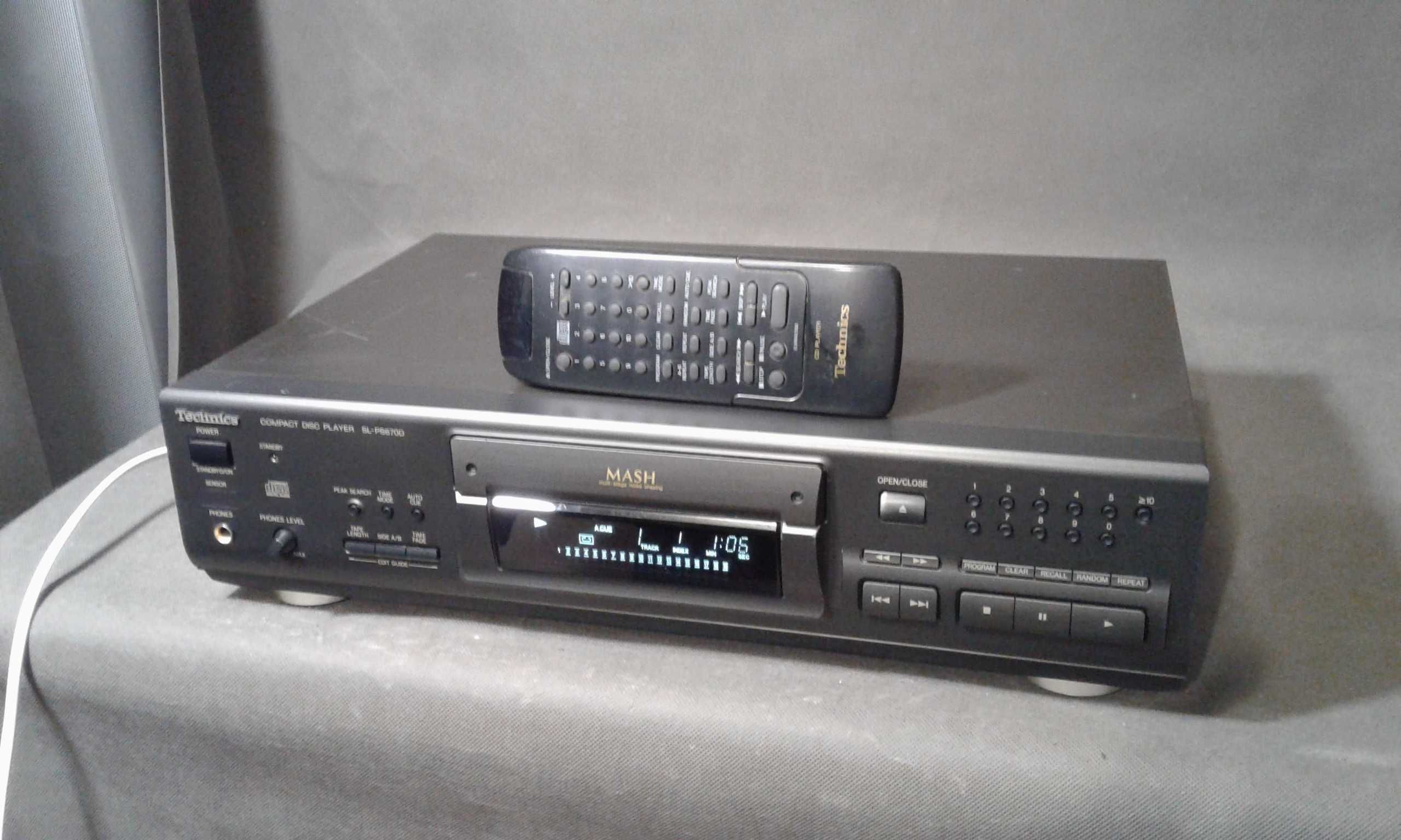 TECHNICS SL-PS670D,pilot,odtwarzacz cd