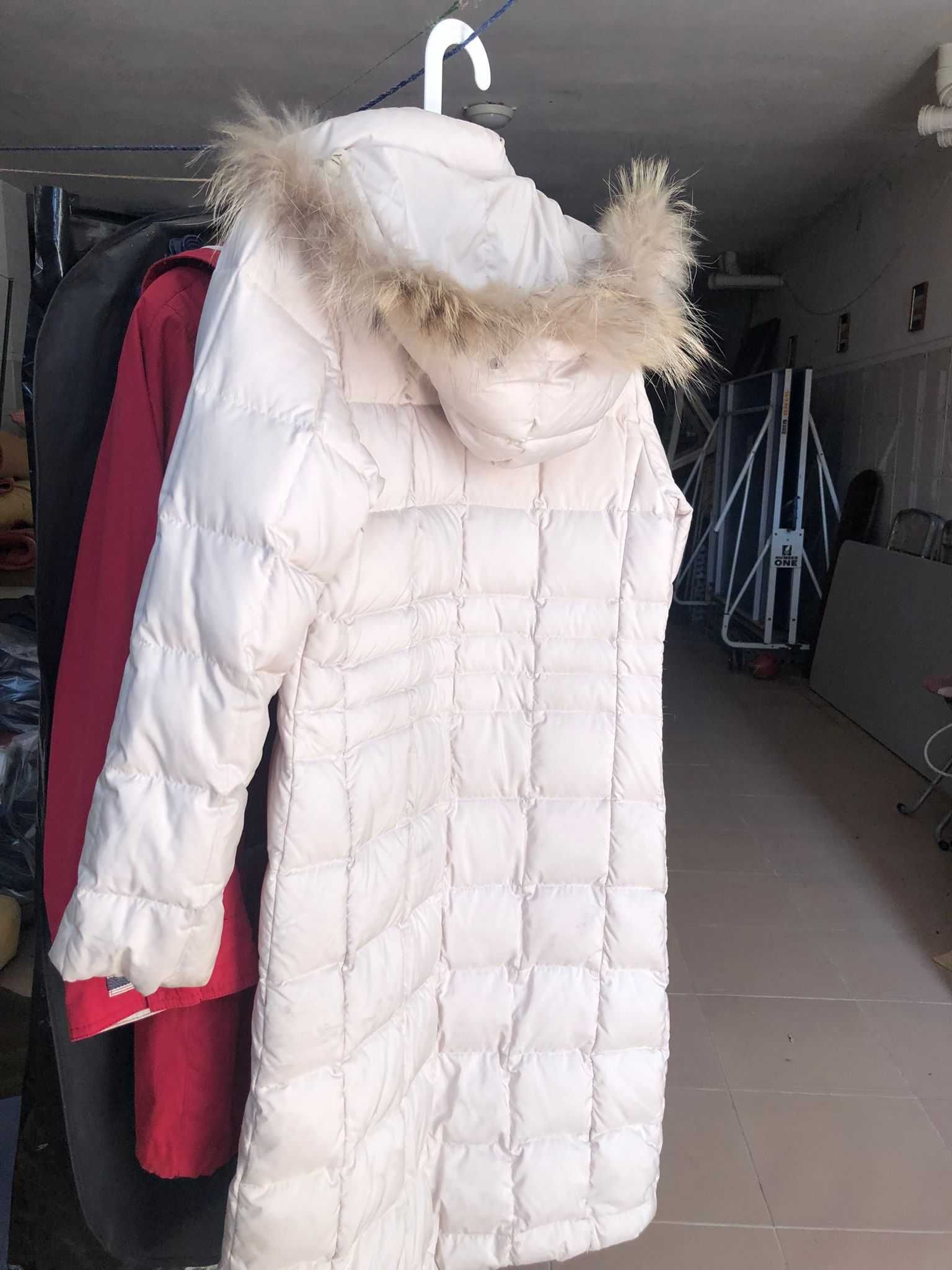Parka/Kispo comprida enchimento penas