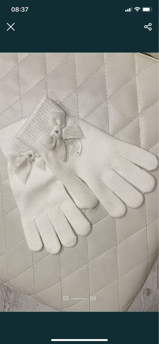 Перчатки варежки рукавички взрослые и детские    италия miss blumarine