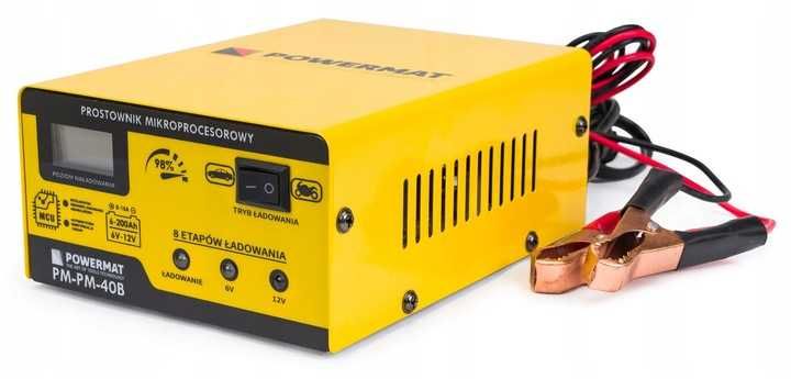 Prostownik MIKROPROCESOROWY Akumulatorowy 6V 12V PM-PM-40B PM0712
