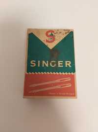Singer pudełko po igłach Needle box retro vintage Anglia