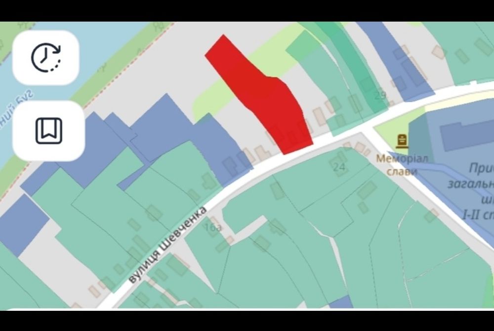 Продаж 25 соток з виходом до річки Південний Буг