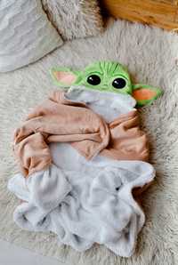 Baby Yoda Grogu koc z kapturem mandalorian star wars kocyk narzuta