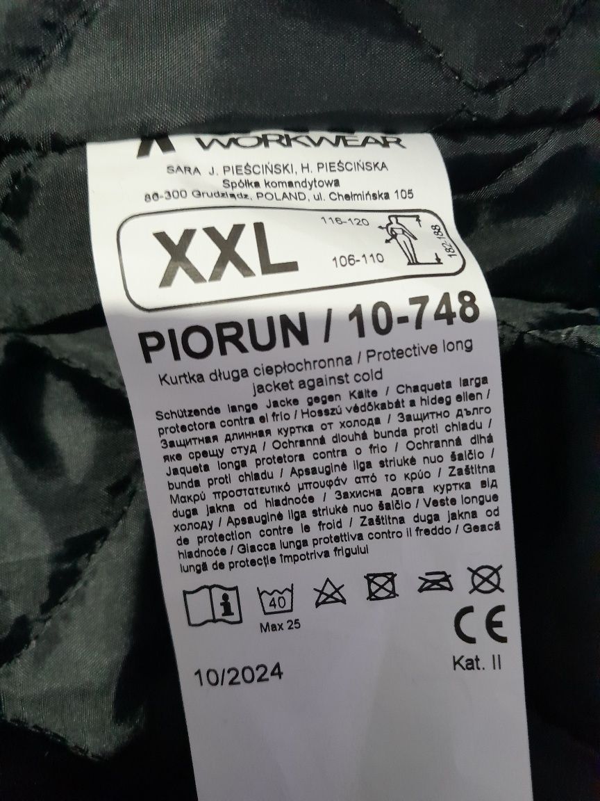 Kurtka ciepłochronna sara piorun winter NIEBIESKA XXL ELEKTROSTATYCZNA