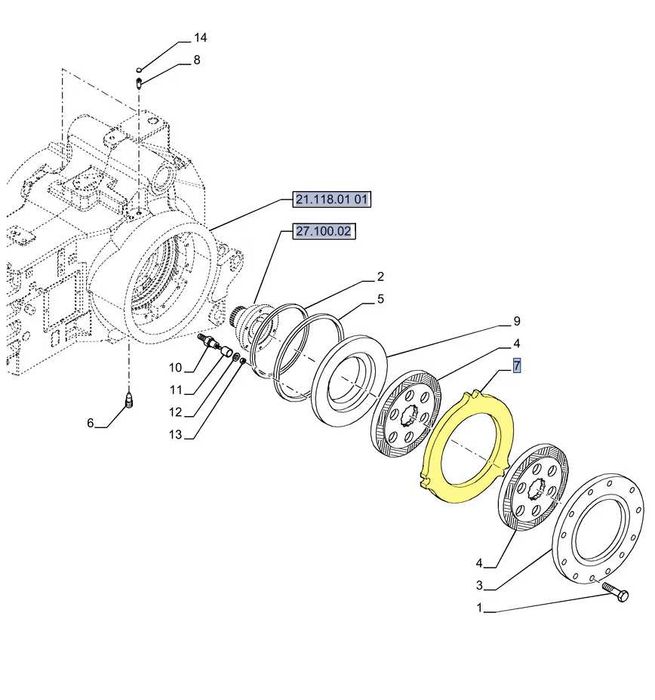 Tarcza hamulcowa Case New Holland 5185.950 ORYGINAŁ CNH