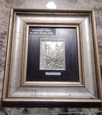 Продам серебряную картину-"La via del Campanile di Borgo"
