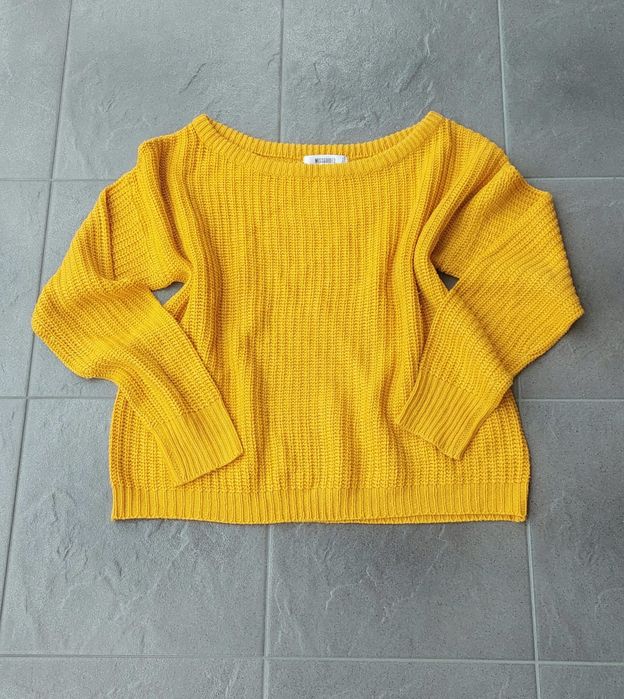 Sweter pleciony ciepły M/L Missqided