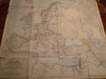 Mapa Europe and the Near East- National Geografic Copyright 1949