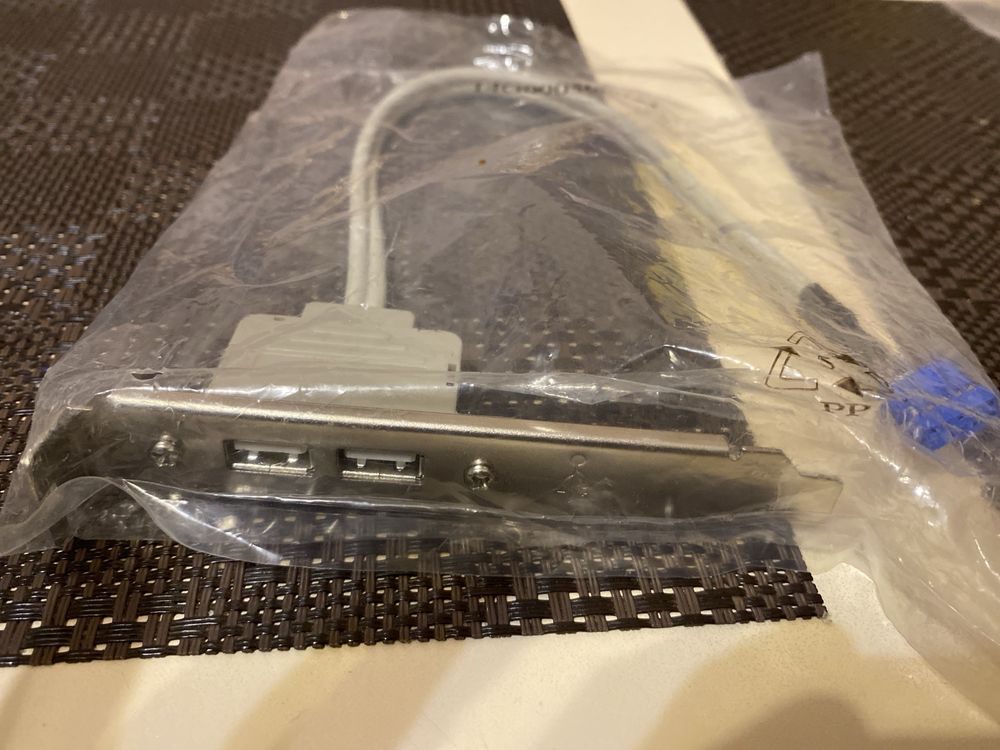 Планка розширення USB на задню панель комп'ютера, 2 порти