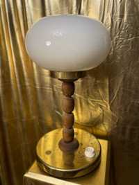 Lampa PRL ( szkło/metal/drewno)