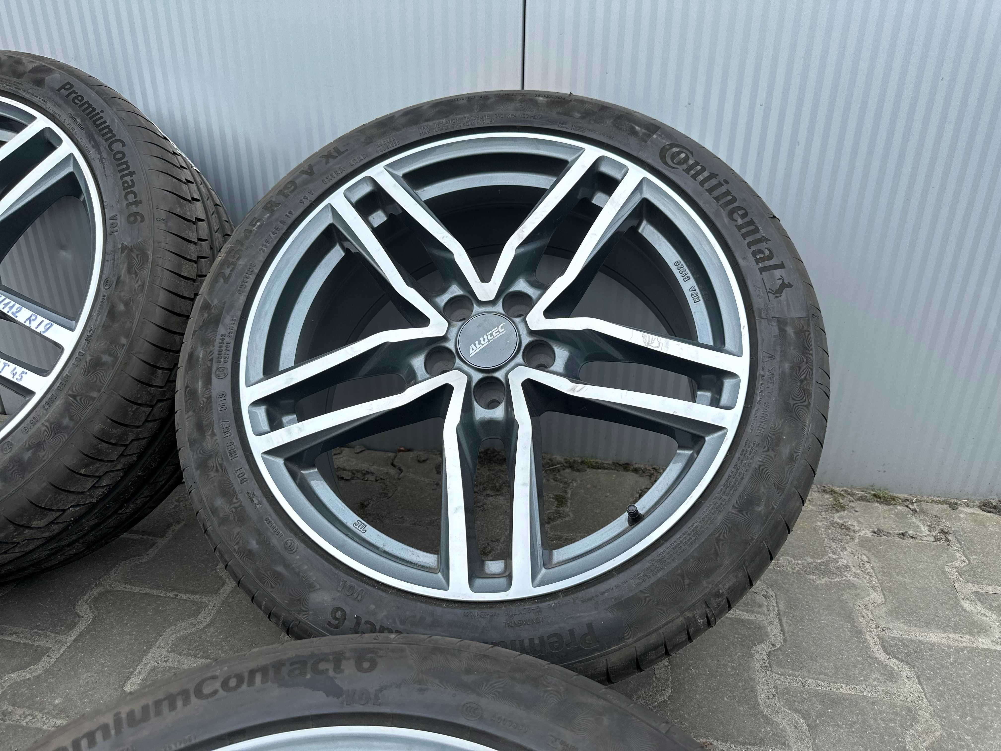 Диски Alutec 5/112 R19 8J ET45+нові 235/45R19 Continental Premium6