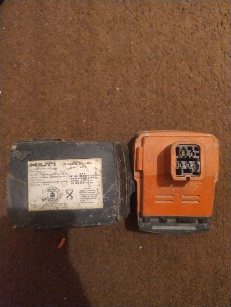Akumulatory Hilti uszkodzone