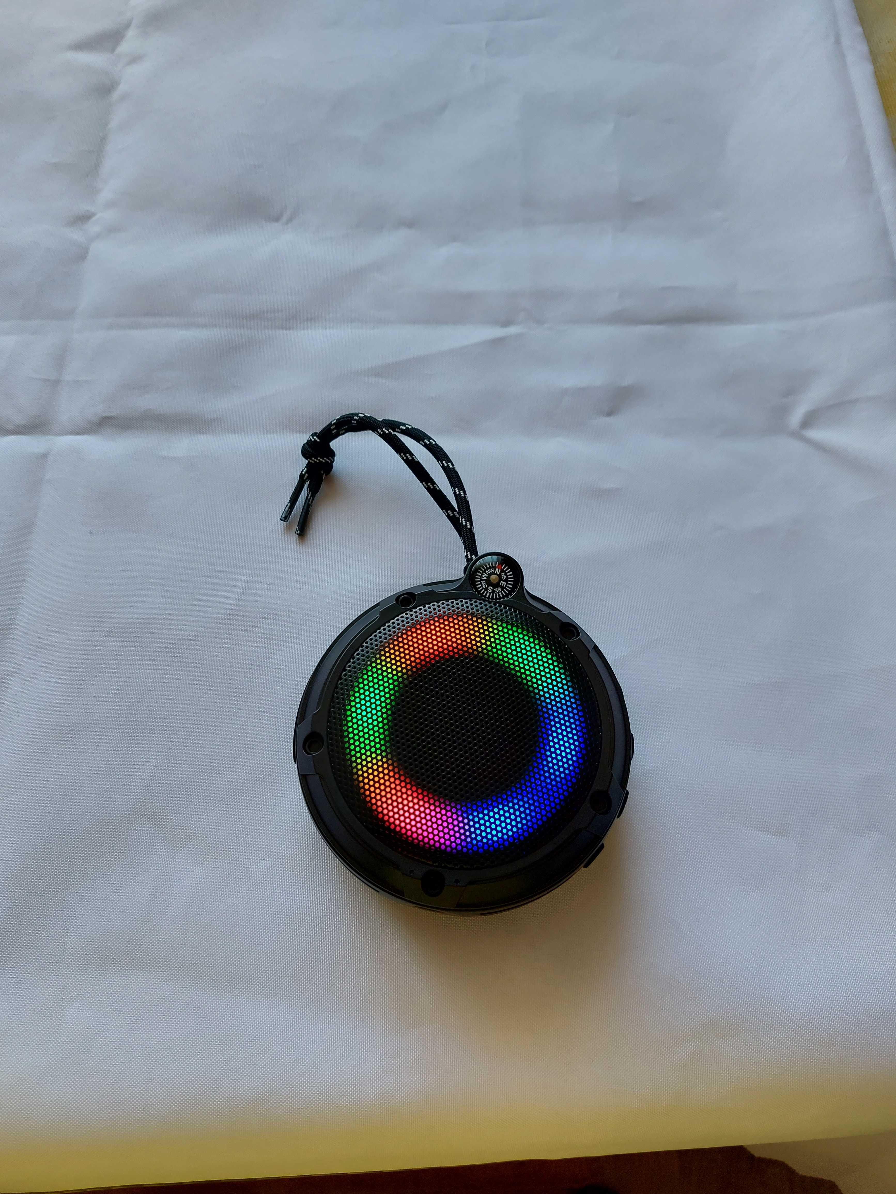 Bluetooth głośnik do łazienki wodoodporny na przyssawkę RGB BT 5.0