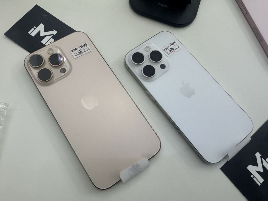 iPhone 16 Pro 128Gb White 16 Pro Max 256Gb Desert Нові з США e-sim New