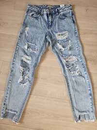 Jeansy z dziurami, rozdarciami Cropp XXS/XS, 32/34