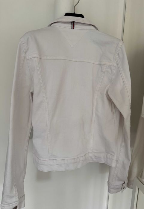 Kurtka jeansowa biała damska Tommy Hilfiger rozmiar S